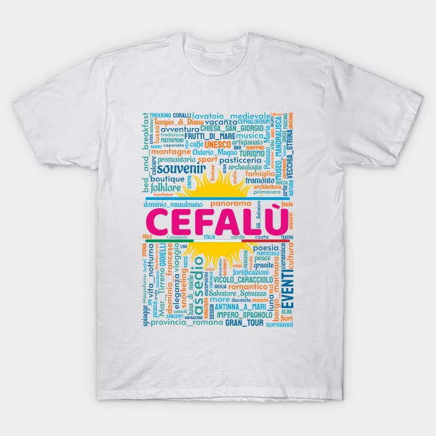 Wordart: Cefalù T-Shirt by Condormax